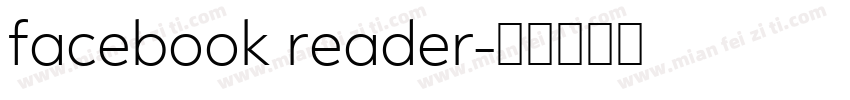 facebook reader字体转换